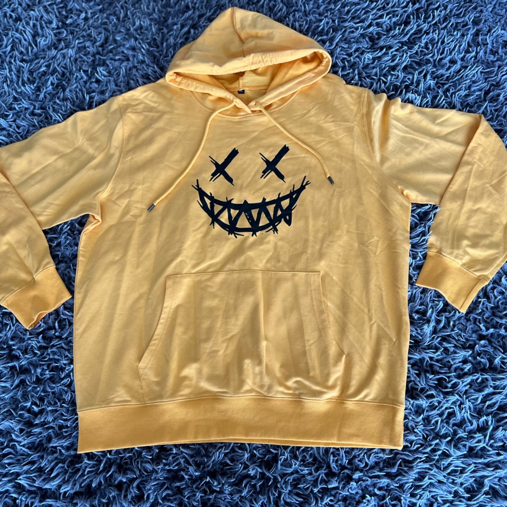 Deep Yellow Hoodie w/ Design XXL
